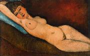 Amedeo Modigliani Reclining Nude on a Blue Cushion (mk39) Germany oil painting artist